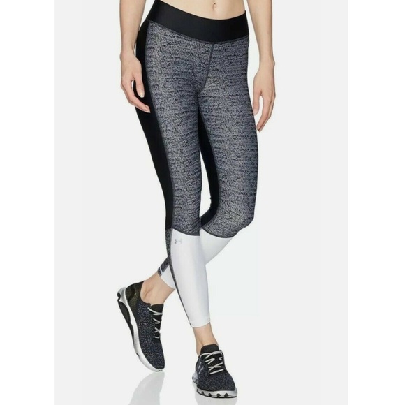 Womens UA HeatGear Color Blocked Ankle Legging - Picture 1 of 6